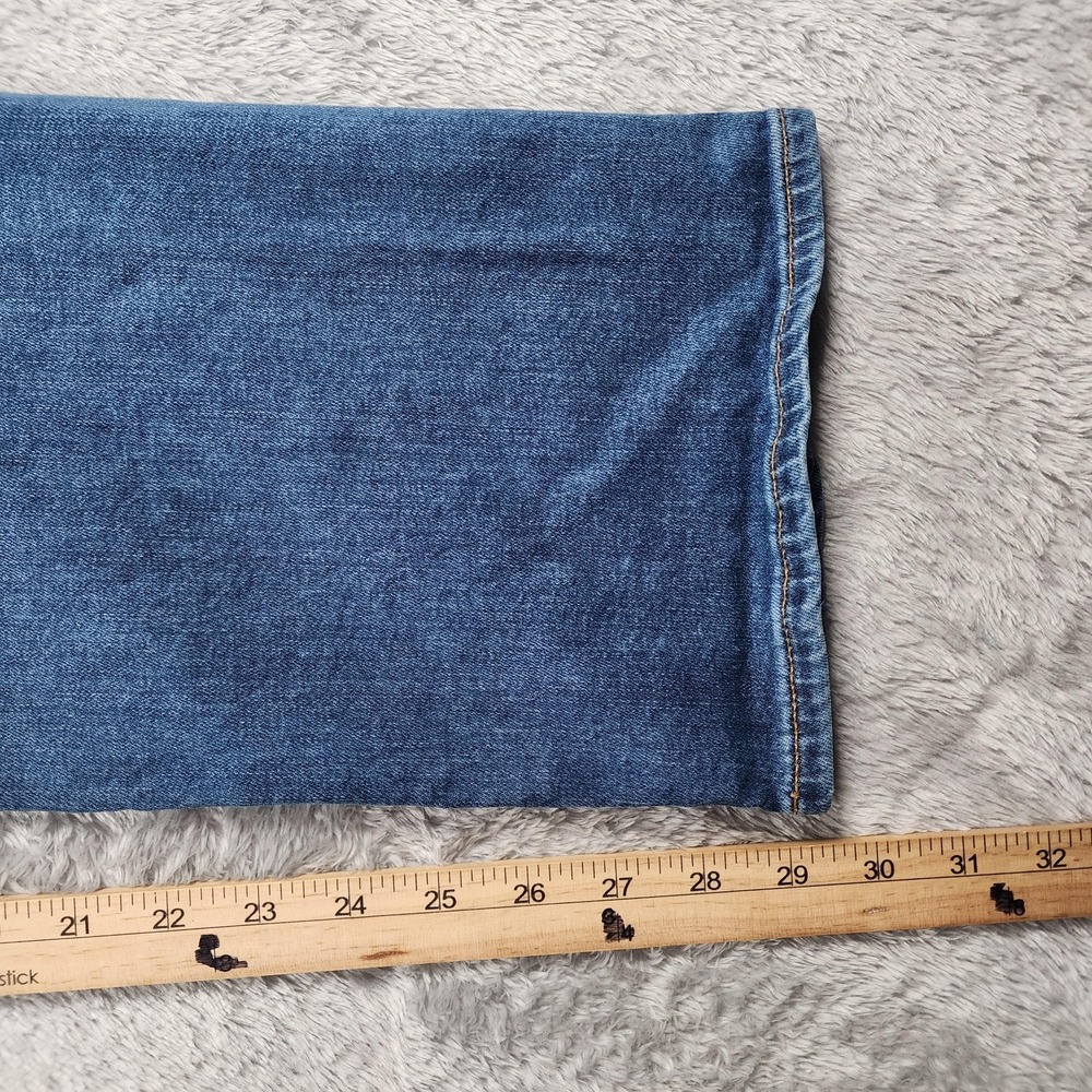 American Eagle Pants Mens 32x32 (Fits 30x30) Blue Original Bootcut Denim Stretch - Picture 12 of 13